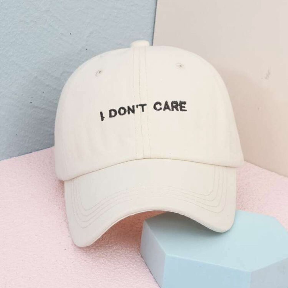 “I Don’t Care” Embroidered Cap